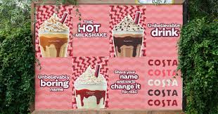 Costa Coffee Hot Milkshakes